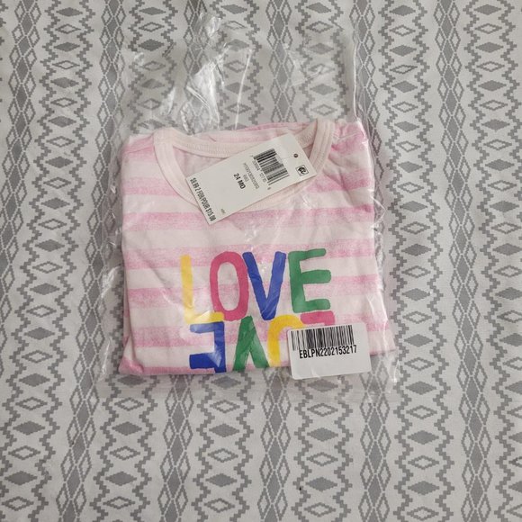 14. First Impressions "LOVE" tee.  24 mo. NWT - Picture 5 of 6